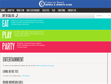 Tablet Screenshot of cabaritasportsclub.com.au